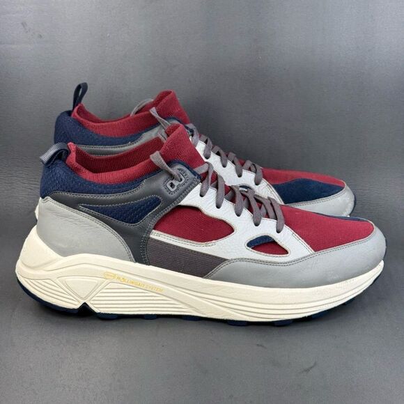 Brandblack Aura Barney's Grey Burgundy athletic sneaker shoes men’s size 12 - Picture 1 of 8